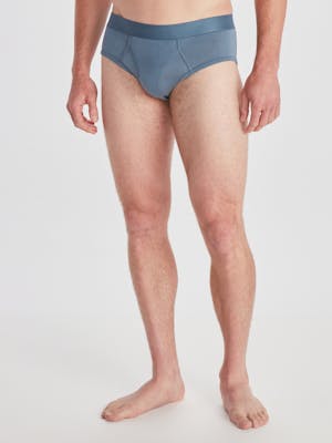 ExOfficio Men's Everyday Brief In Steel Blue. Size: Large