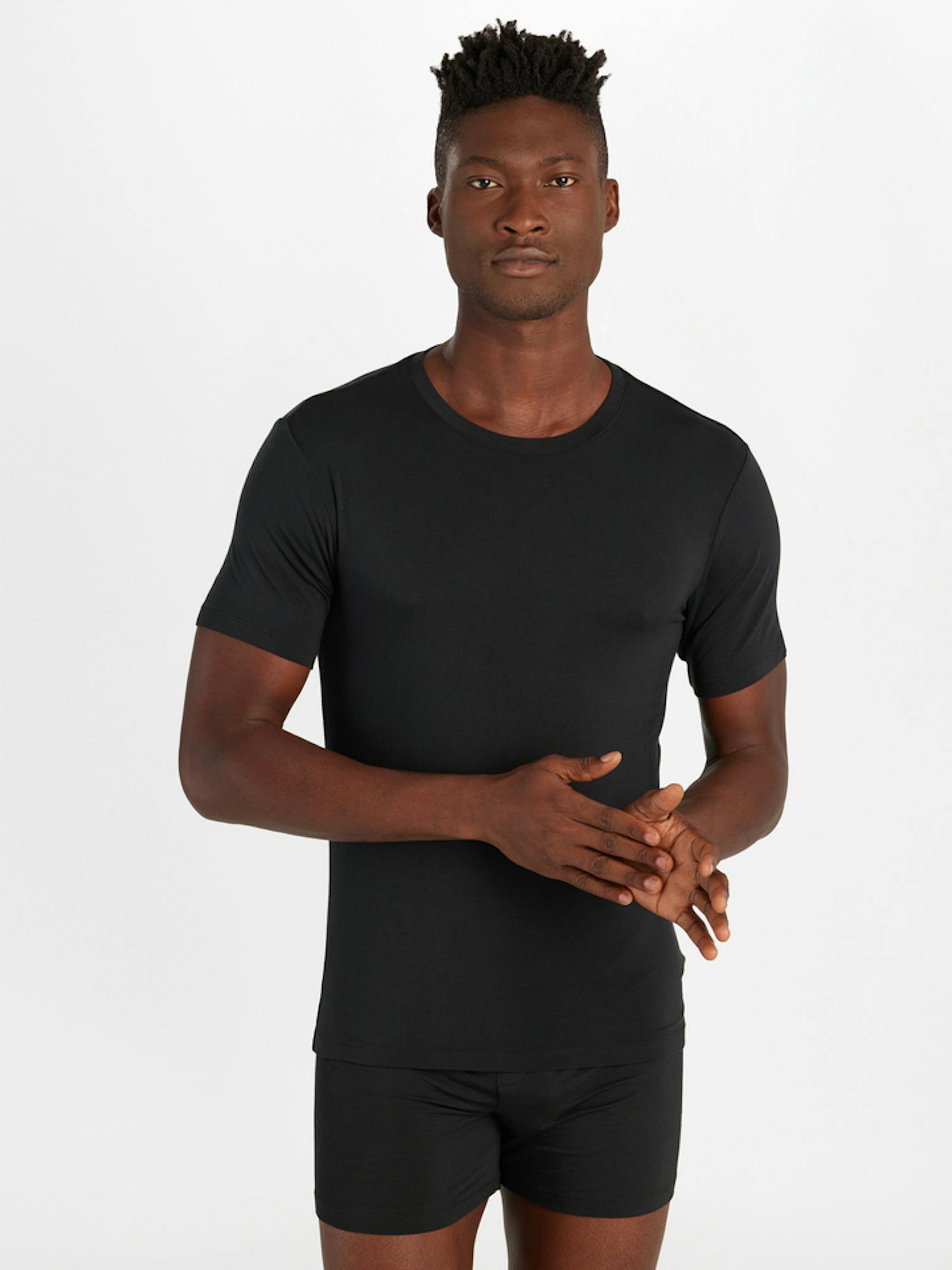 ExOfficio Men's Everyday Crew Neck T-Shirt In Black. Size: 2XL