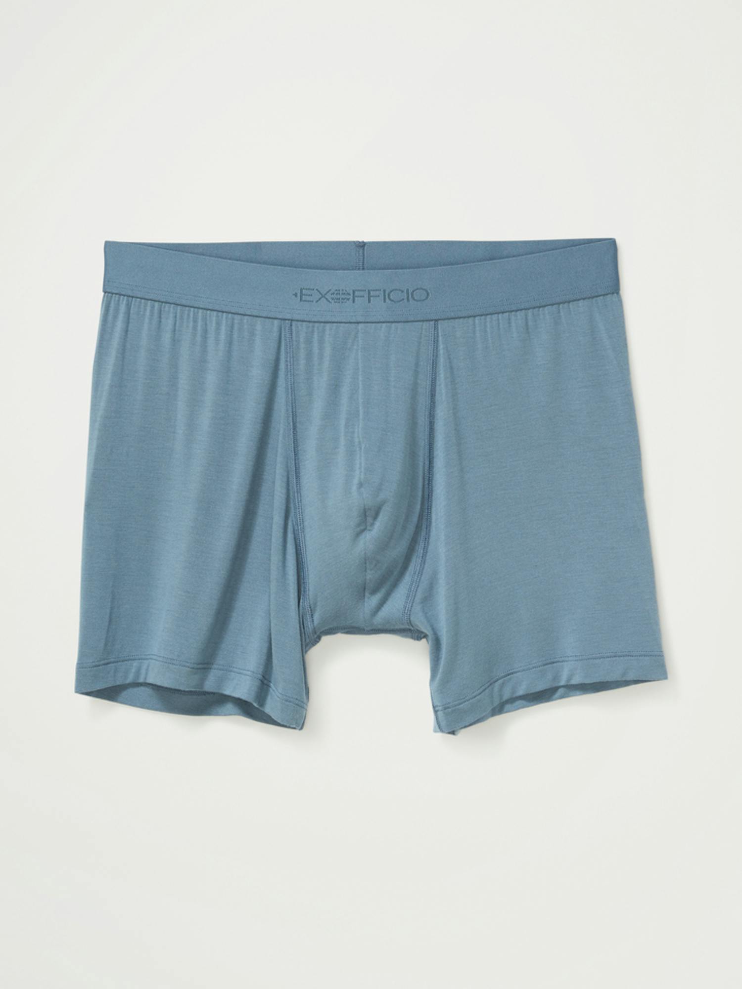 ExOfficio Men's Everyday Boxer Brief In Steel Blue. Size: Medium