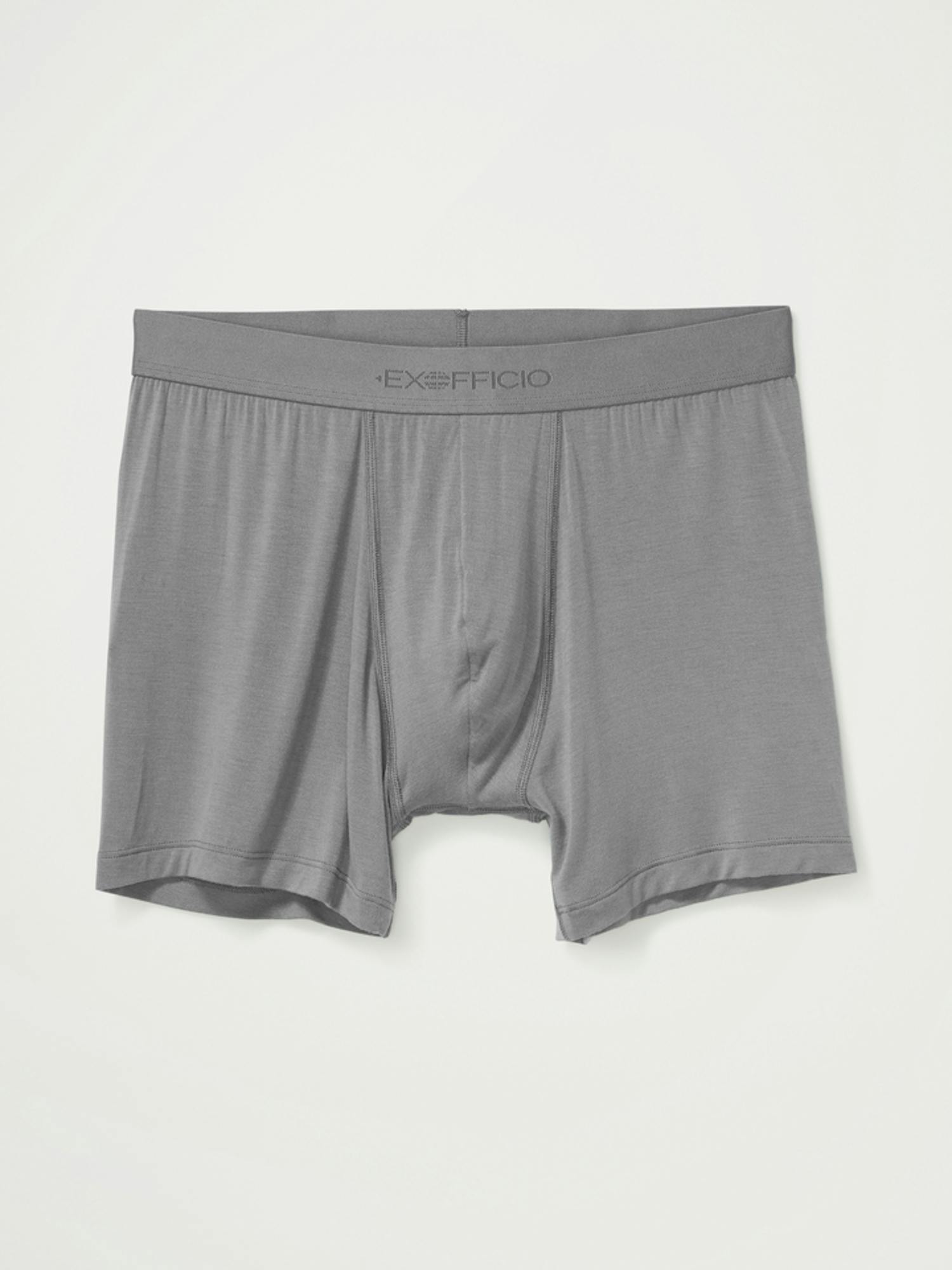 ExOfficio Men's Everyday Boxer Brief In Grey Heather Size: Medium