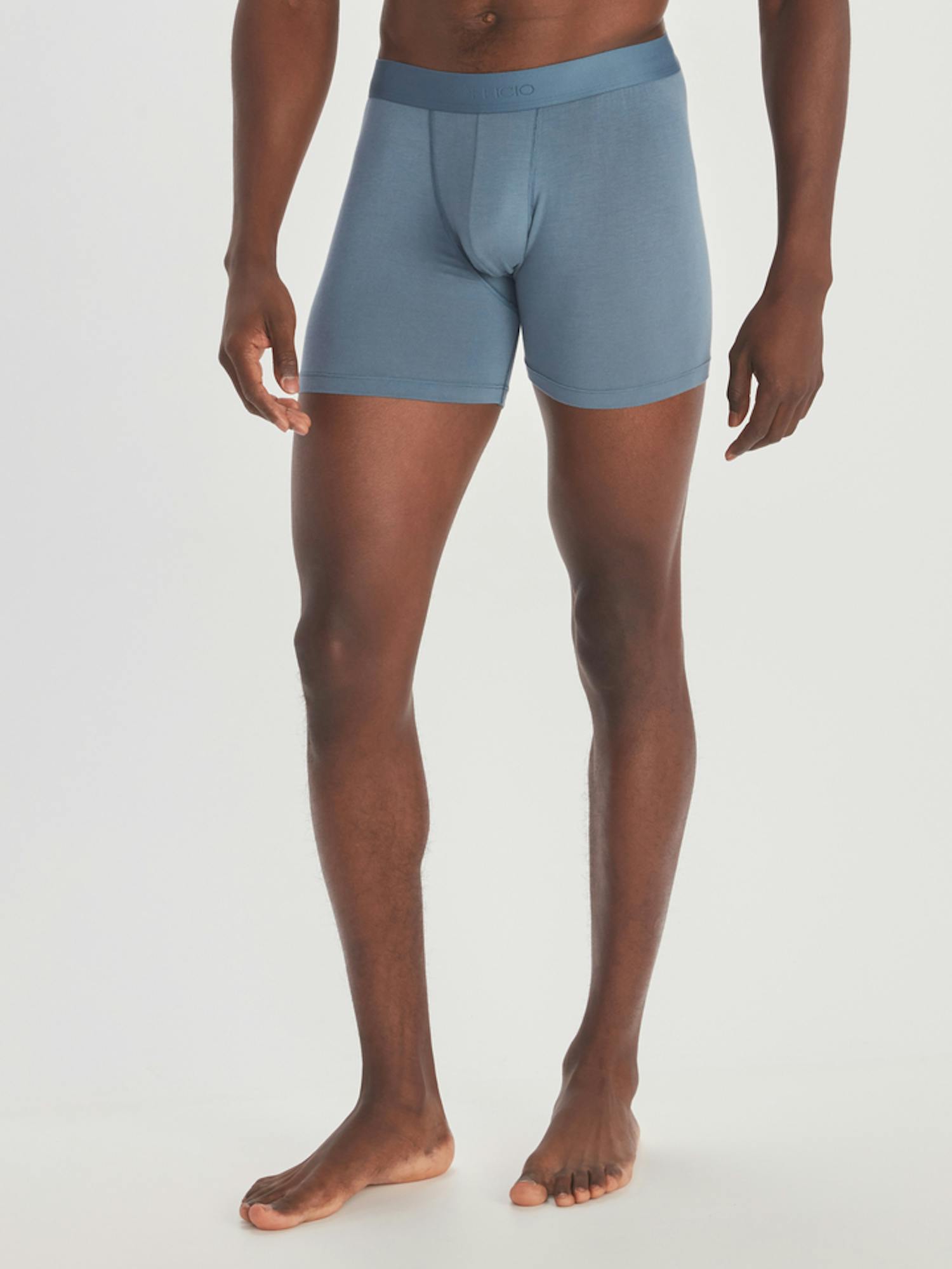 ExOfficio Men's Everyday Boxer Brief In Steel Blue. Size: Medium