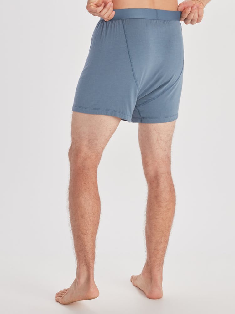 ExOfficio Men's Everyday Boxer In Steel Blue. Size: XL