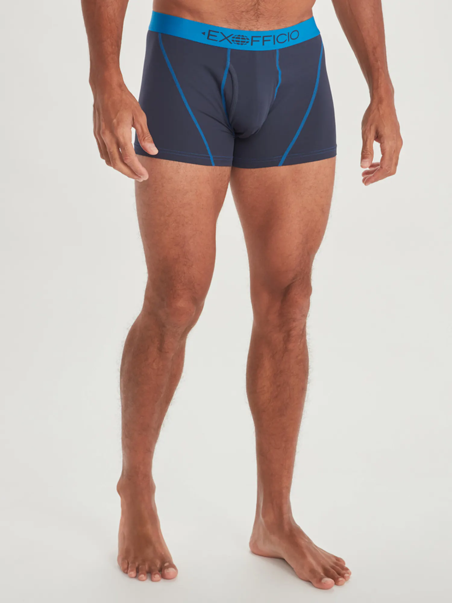 Marmot Men's Give-N-Go 2.0 Sport Mesh 3" Boxer Brief in Navy/Skydiver