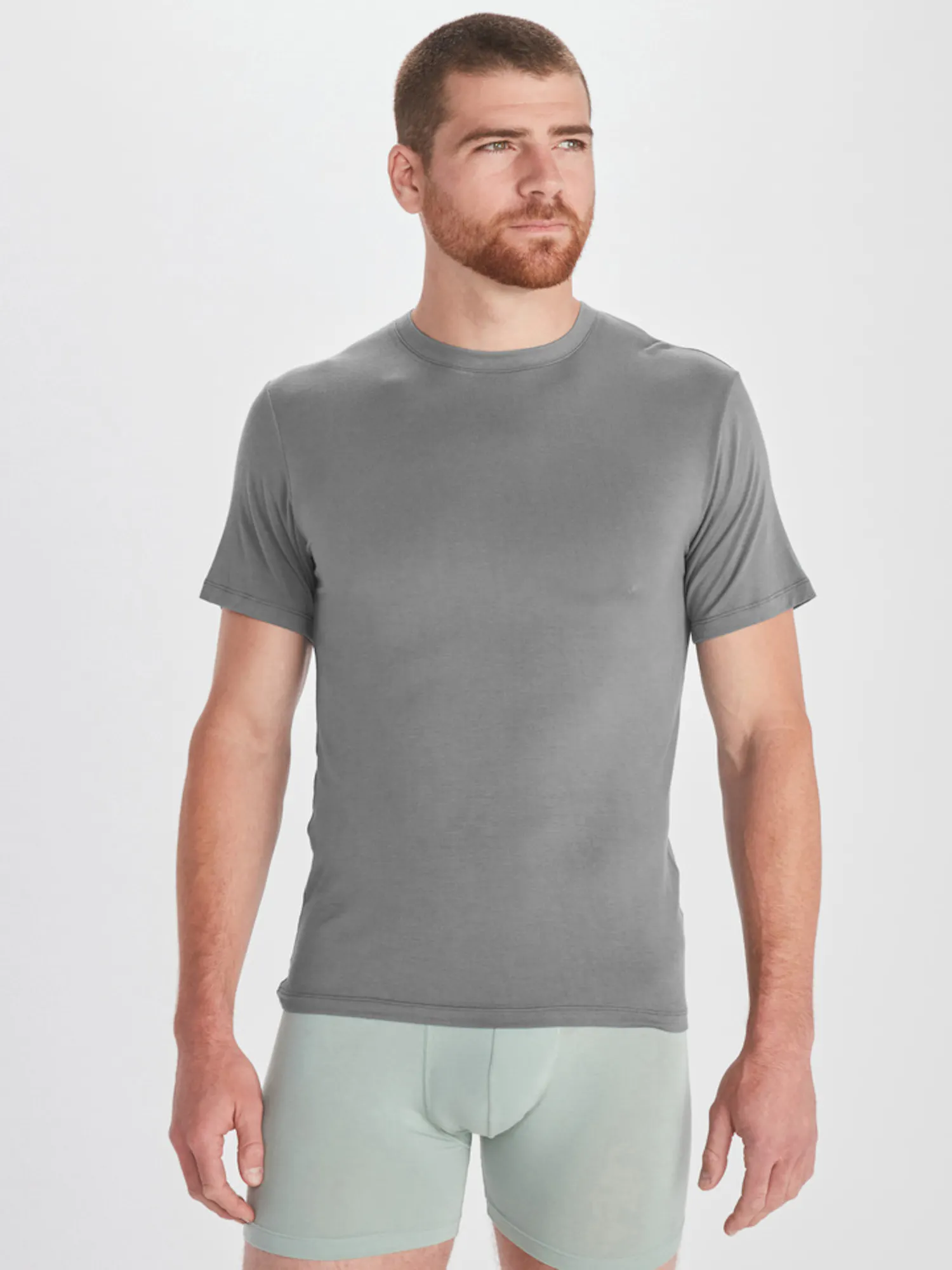 ExOfficio Men's Everyday Crew Neck T-Shirt in Grey Heather Size: Medium