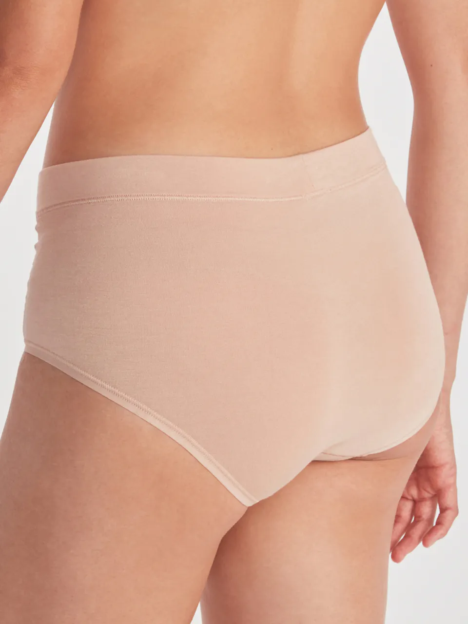 back of women's high waisted brief