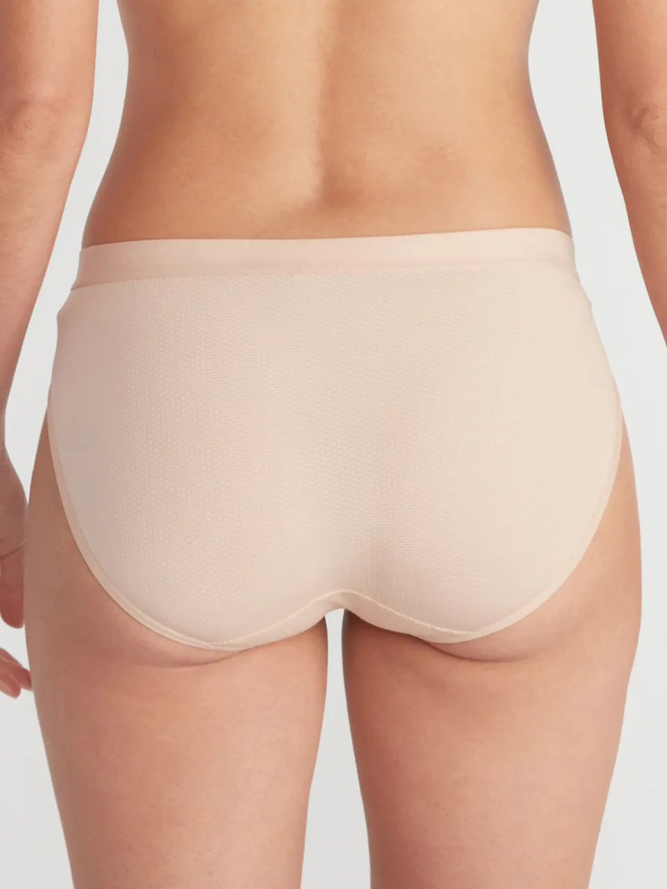 female model wearing underwear bottoms