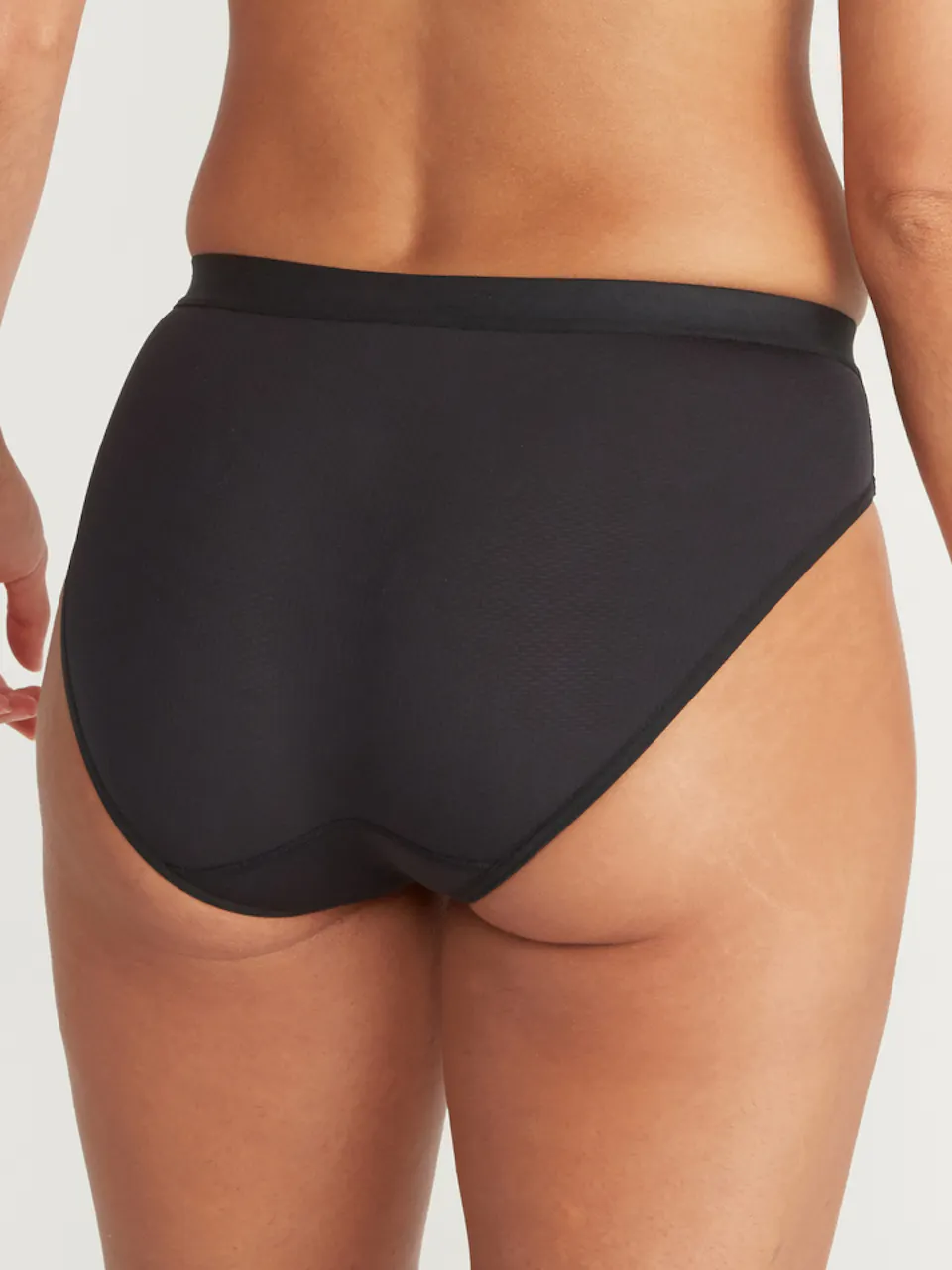 female model wearing underwear bottoms