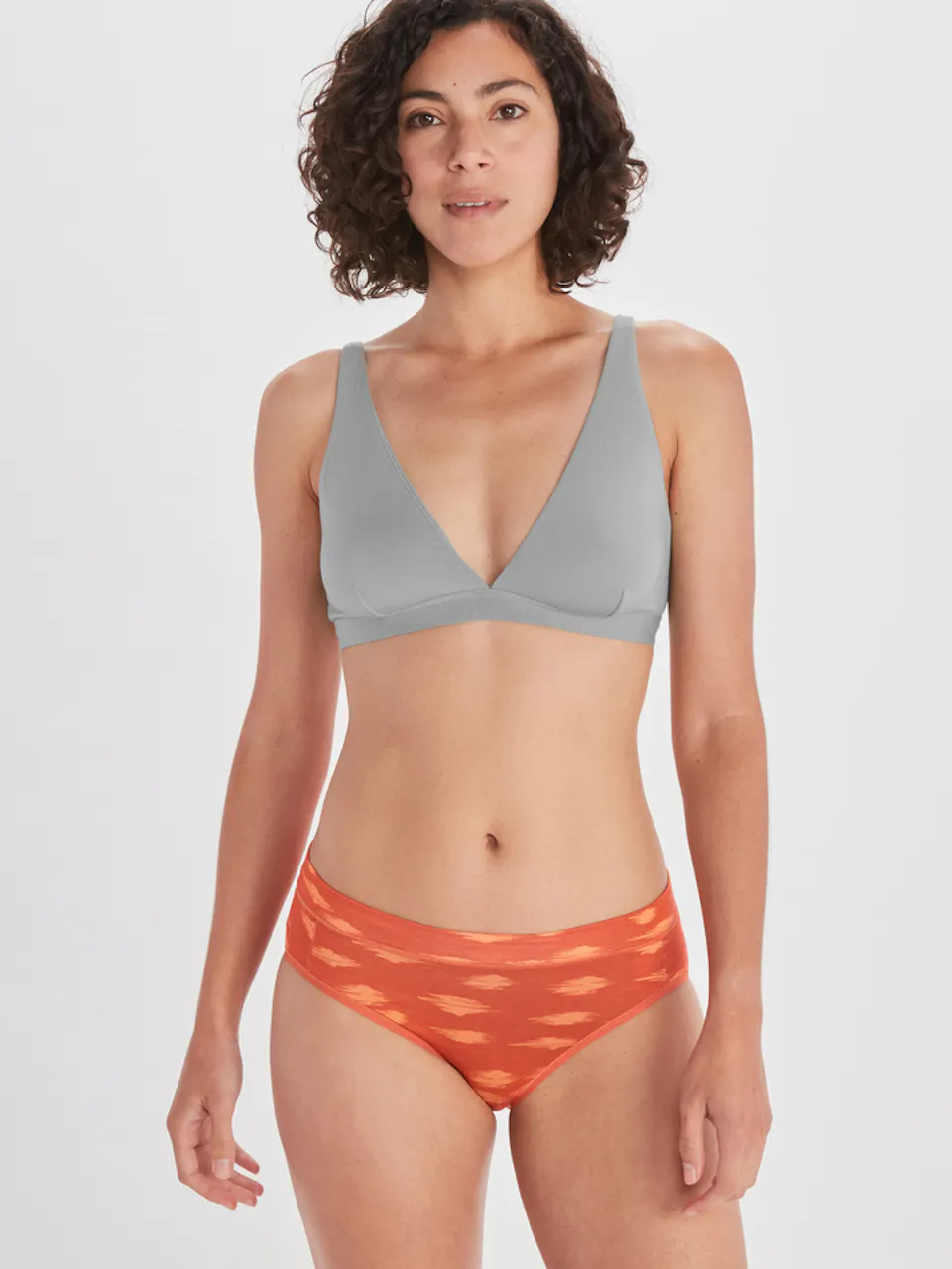 front of women's brief and bra on model