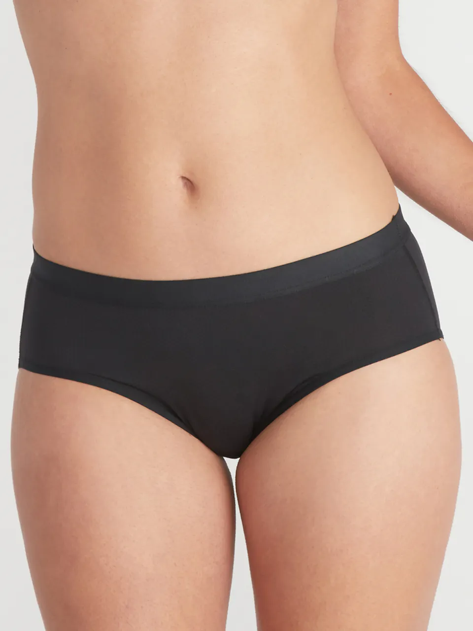 female model wearing underwear bottoms