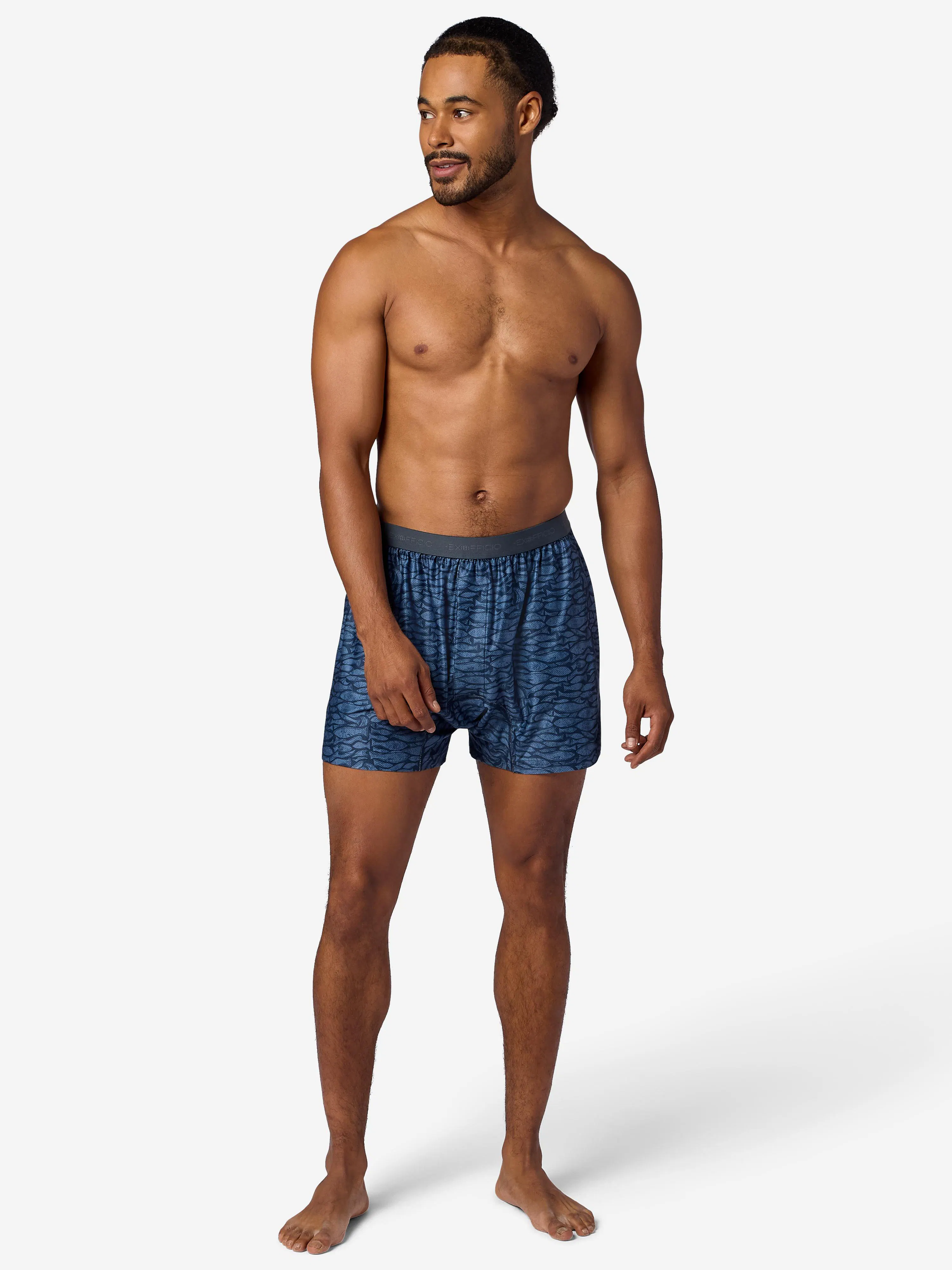 exofficio give and go boxer brief fish Give-N-Go 2.0 Durable synthetic fabric Flatlock seams reduce chafing ExOfficio Give-N-Go Sport 2.0 9in