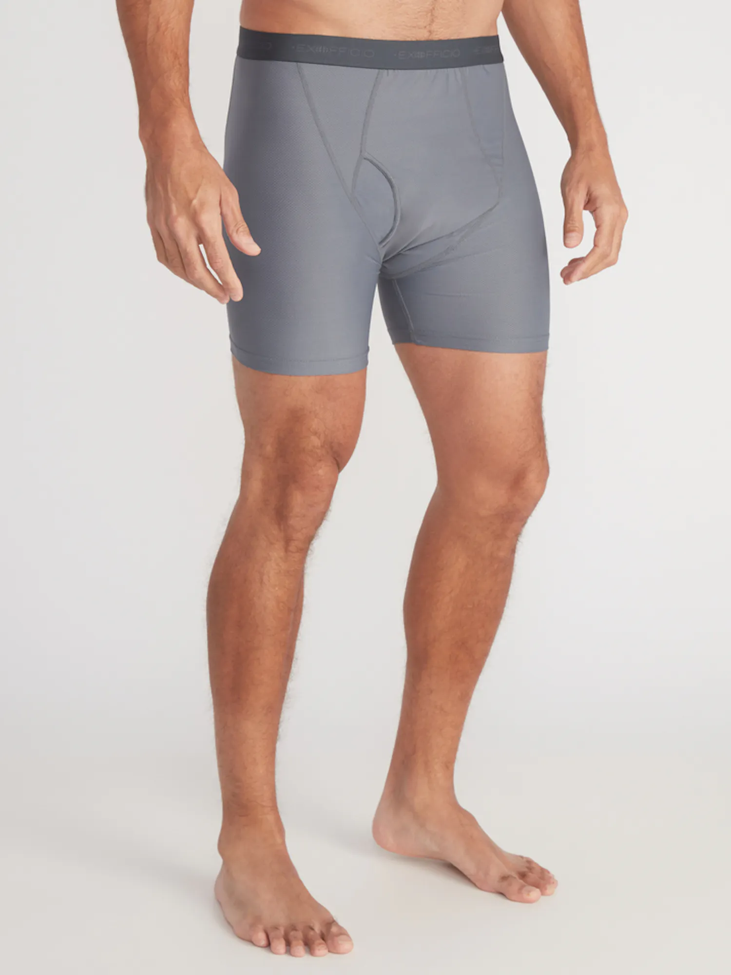 Ex Officio Men's Give-N-Go 2.0 Boxer Brief in Gray (2416712) | Size Medium | HisRoom.com